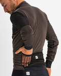 SPORTFUL Cycling thermal jacket - SUPERGIARA - brown