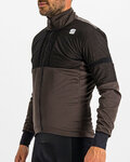 SPORTFUL Cycling thermal jacket - SUPERGIARA - brown
