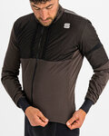 SPORTFUL Cycling thermal jacket - SUPERGIARA - brown