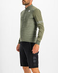 SPORTFUL Cycling winter long sleeve jersey - SUPERGIARA THERMAL - green