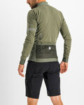 SPORTFUL Cycling winter long sleeve jersey - SUPERGIARA THERMAL - green