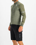 SPORTFUL Cycling winter long sleeve jersey - SUPERGIARA THERMAL - green