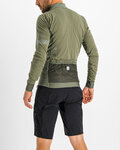 SPORTFUL Cycling winter long sleeve jersey - SUPERGIARA THERMAL - green