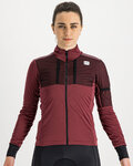 SPORTFUL Cycling thermal jacket - SUPERGIARA - bordeaux