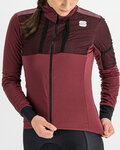SPORTFUL Cycling thermal jacket - SUPERGIARA - bordeaux