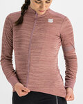 SPORTFUL Cycling winter long sleeve jersey - SUPERGIARA THERMAL - pink