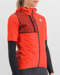SPORTFUL Cycling thermal jacket - SUPERGIARA PUFFY - red