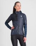 SPORTFUL Cycling thermal jacket - SUPERGIARA PUFFY - blue
