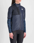 SPORTFUL Cycling thermal jacket - SUPERGIARA PUFFY - blue