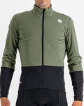SPORTFUL Cycling windproof jacket - TOTAL COMFORT - green/black
