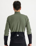 SPORTFUL Cycling windproof jacket - TOTAL COMFORT - green/black