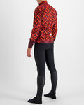 SPORTFUL Cycling thermal jacket - PIXEL - red/brown