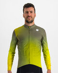 SPORTFUL Cycling winter long sleeve jersey - ROCKET THERMAL - green