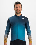 SPORTFUL Cycling winter long sleeve jersey - ROCKET THERMAL - blue/brown