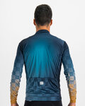 SPORTFUL Cycling winter long sleeve jersey - ROCKET THERMAL - blue/brown