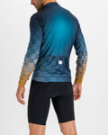 SPORTFUL Cycling winter long sleeve jersey - ROCKET THERMAL - blue/brown