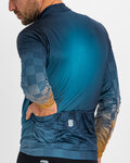 SPORTFUL Cycling winter long sleeve jersey - ROCKET THERMAL - blue/brown