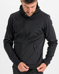 SPORTFUL Cycling windproof jacket - METRO SOFTSHELL - black