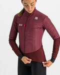 SPORTFUL Cycling thermal jacket - BODYFIT PRO - bordeaux