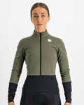 SPORTFUL Cycling windproof jacket - TOTAL COMFORT - green/black