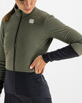 SPORTFUL Cycling windproof jacket - TOTAL COMFORT - green/black