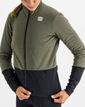 SPORTFUL Cycling windproof jacket - TOTAL COMFORT - green/black