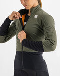 SPORTFUL Cycling windproof jacket - TOTAL COMFORT - green/black