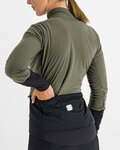 SPORTFUL Cycling windproof jacket - TOTAL COMFORT - green/black