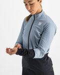 SPORTFUL Cycling windproof jacket - TOTAL COMFORT - light blue/black