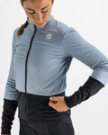 SPORTFUL Cycling windproof jacket - TOTAL COMFORT - light blue/black