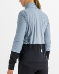 SPORTFUL Cycling windproof jacket - TOTAL COMFORT - light blue/black