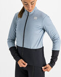 SPORTFUL Cycling windproof jacket - TOTAL COMFORT - light blue/black