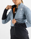 SPORTFUL Cycling windproof jacket - TOTAL COMFORT - light blue/black