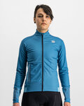 SPORTFUL Cycling thermal jacket - SUPER - light blue