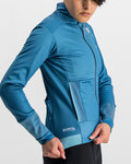 SPORTFUL Cycling thermal jacket - SUPER - light blue