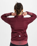 SPORTFUL Cycling thermal jacket - SUPER - bordeaux