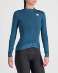 SPORTFUL Cycling winter long sleeve jersey - MONOCROM THERMAL - blue