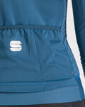 SPORTFUL Cycling winter long sleeve jersey - MONOCROM THERMAL - blue