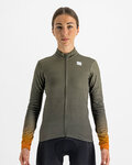 SPORTFUL Cycling winter long sleeve jersey - ROCKET THERMAL - green