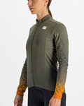 SPORTFUL Cycling winter long sleeve jersey - ROCKET THERMAL - green