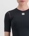 SPORTFUL Cycling short sleeve t-shirt - MIDWEIGHT - black