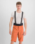 SPORTFUL Cycling shorts without bib - CLIFF GIARA - orange