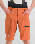 SPORTFUL Cycling shorts without bib - CLIFF GIARA - orange