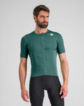 SPORTFUL Cycling short sleeve jersey - MATCHY - green