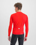SPORTFUL Cycling summer long sleeve jersey - MATCHY - red