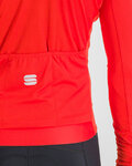 SPORTFUL Cycling summer long sleeve jersey - MATCHY - red
