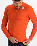 SPORTFUL Cycling summer long sleeve jersey - MATCHY - red