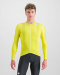 SPORTFUL Cycling summer long sleeve jersey - MATCHY - yellow