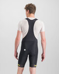 SPORTFUL Cycling bib shorts - NEO - black/yellow