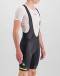 SPORTFUL Cycling bib shorts - NEO - black/yellow